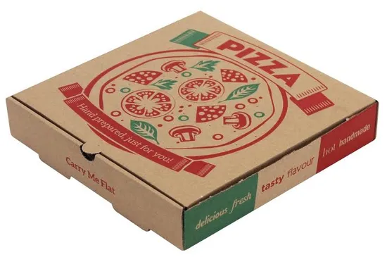 Factory Wholesale Custom Inch Biodegradable Carton Eco-Friendly Delivery Packaging Corrugated Paper Pizza Box