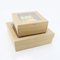 Factory Cheap Wholesale Custom Food Grade Disposable Eco-Friendly Degradable Eco-Friendly Kraft Paper Package Cake Snack Lunch Box with Window