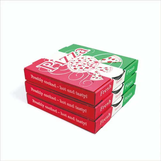 Food Box Custom Logo Portable Thick Recycled Corrugated Delivery Baking Pizza Box