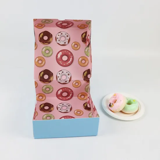 8inch Cup Cake Box with Transparent Window White Cardboard Cake Box Colorful Paper Cake Box
