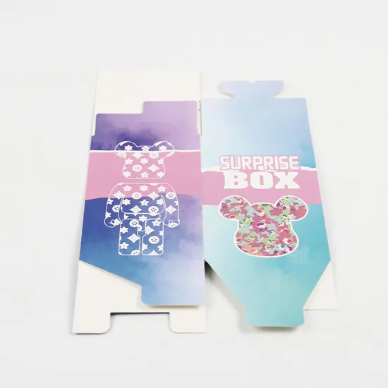 Factory Wholesale Customized Size Loge Transparent Window Personalized Cardboard Kraft Paper Luxury Degradable Eco-Friendly Packaging Delivery Toy Box
