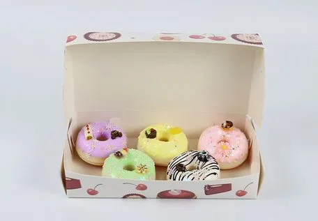 Easy to Stack Anti-Scratch Collapsible Paper Pink Cake Box for Cake Shop