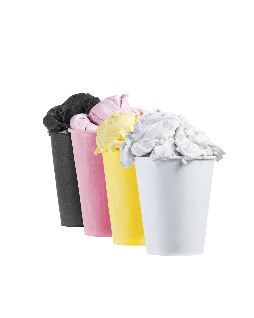 Disposable Personalized Disposable Coffee Paper Cup for Hot Drinks with Lid Wholesale Customized Food Grade Ice Cream Paper Cups