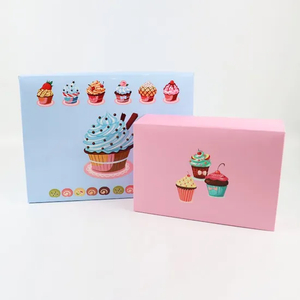 Wholesale Custom Luxury Degradable Eco-Friendly Takeaway Food Sweet Pastry Dessert Cookies Donut Packaging Cardboard Kraft Paper Box