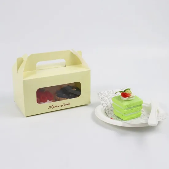 6inch Cake Paper Packaging Muffin Bakery Swiss Roll Dessert Sweet Pastry Cupcake Box