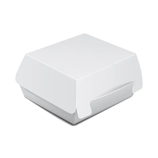 Wholesale Custom Food Grade Eco-Friendly Disposable Takeaway Hamburger Container Embossing Vanishing Matt Lamination Fast Food Kraft Cardboard Paper Burger Box