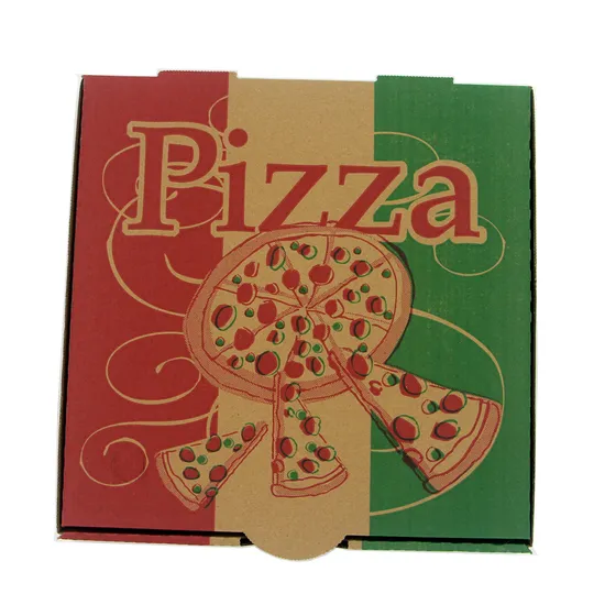 China Wholesale Custom Printed Good Quality All Size Color Kraft Paper Corrugated Food Pizzapackaging Box
