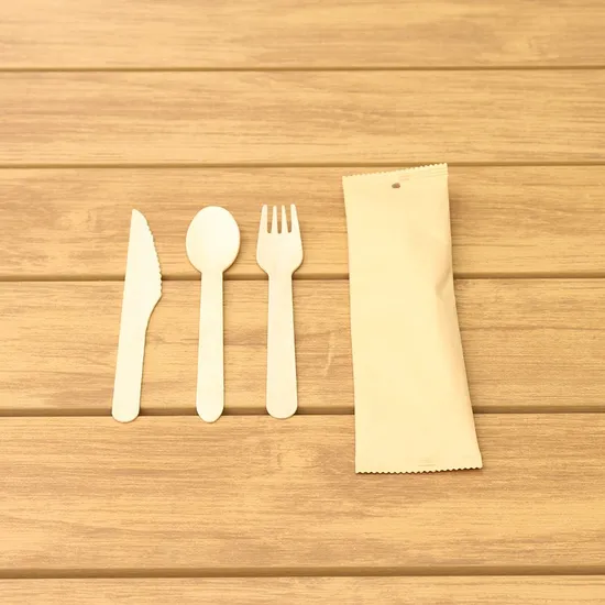 Available Customized Logo Printing and Size Environmental Protect Disposablewooden Knife Fork and Spoon Wooden Cutlery