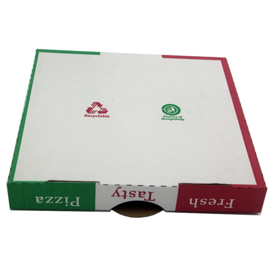 Factory Cheap Wholesale Food Grade White Corrugated Cardboard Pizza Box Supplier Custom Pizza Paper Boxes