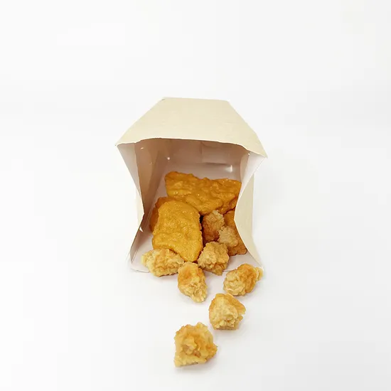 Factory Customized Food Grade Disposable Paper Cone Shape Fried Chips Chicken Wing Nugget Potato Stick Fast Food Meal Egg Waffle Packaging Paper Snack Box