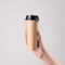 Factory Custom Personalized Eco-Friendly Disposable Coffee Paper Cup for Hot Drinks with Lid Wholesale Food Grade Tea Paper Food Cups and Lid