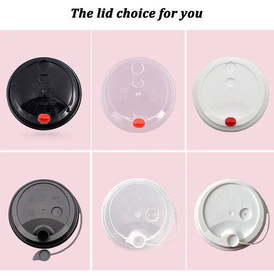 Wholesale Food Grade Eco-Friendly Disposable Custom Juice Plastic Storage Packaging Milk Tea Juice Cold Hot Drink Kraft White Card Single Double Paper Cup