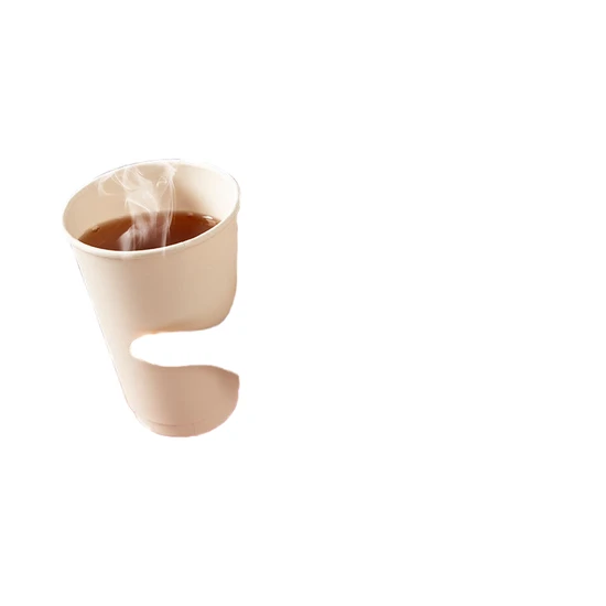 Wholesale Food Grade Eco-Friendly Disposable Custom Juice Storage Packaging Milk Tea Juice Clear Plastic Cold Hot Drink Single Double Wall Corrugated Paper Cup