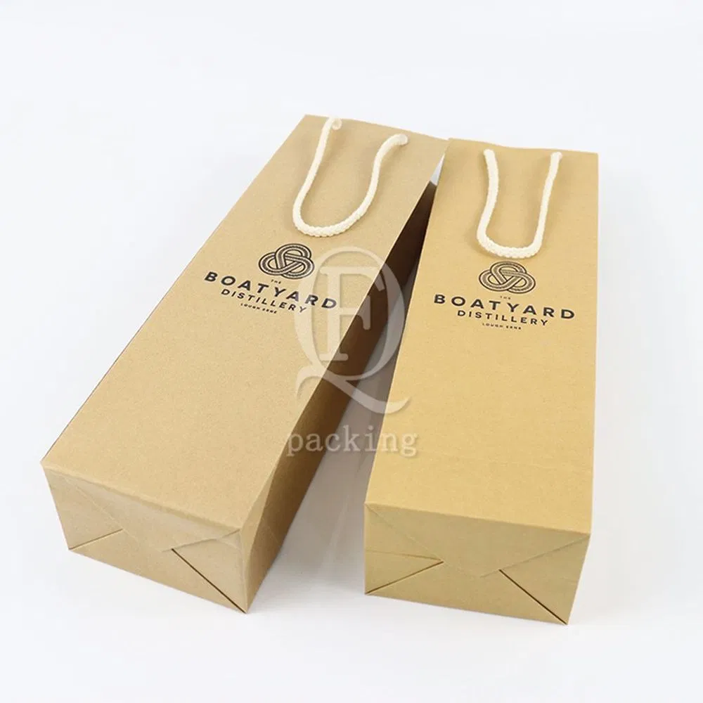 Wholesale Custom Printing Luxury Personalized Degradable Recyclable Shopping Gift Food Cosmetic Jewelry Packaging Kraft White Card Paper Bag with Handle
