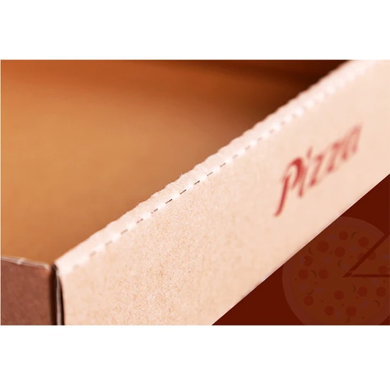 Factory Cheap Wholesale Customized Disposable Eco-Friendly Offset Printing Corrugated Kraft Paper Fast Food Lunch Meal Packaging Pizza Box for Food Use