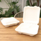 Factory Cheap Customized Printing Greaseproof and Microwavable Ecofriendly Disposable Food Containers Biodegradable Food Packing Bagasse Clamshell Hamburger Box