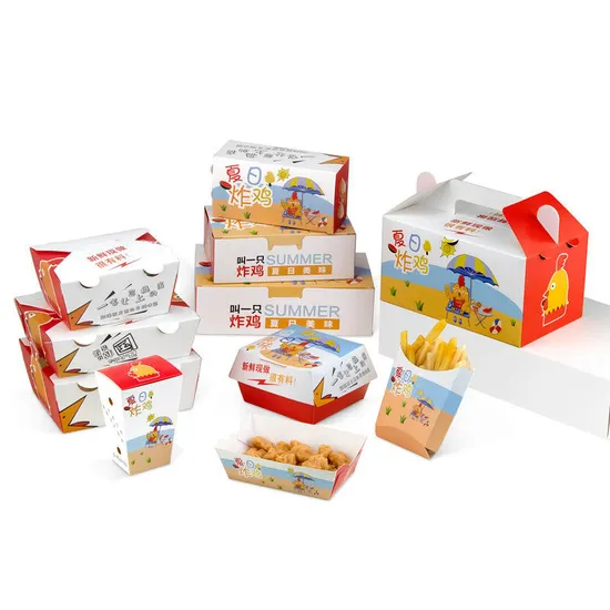 Factory Customized Food Grade Disposable Paper Cone Shape French Fries Chips Fried Chicken American Potato Stick Snacks Egg Waffle Food Packaging Paper Chip Cup
