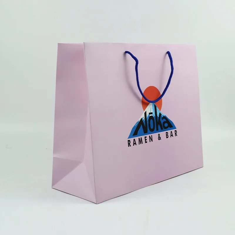 Wholesale Custom Printing Luxury Personalized Beautiful Degradable Eco-Friendly Packaging Shopping Gift Kraft White Card Food Packaging Paper Bag with Handle