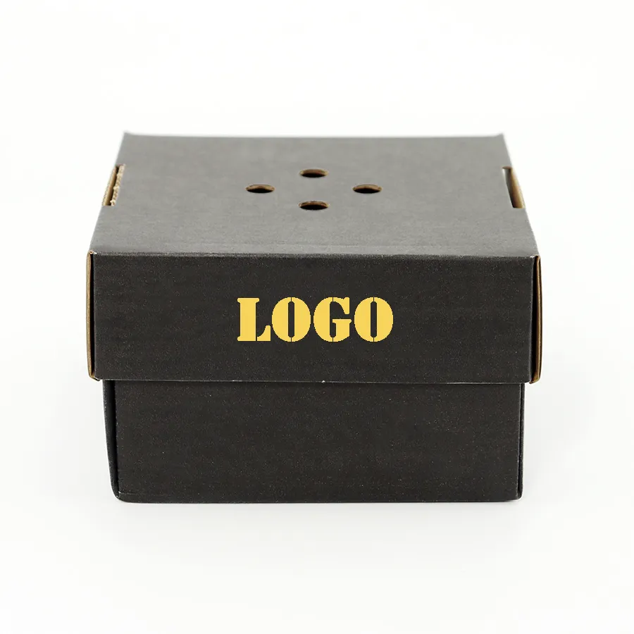 Custom Fast Food Packaging Burger Box Compostable Kraft Corrugate Paper Burger Hamburger Box