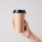 Eco Compostable Biodegradable PLA Bamboo Fiber Water Based Coffee Disposable Single Doubleripple Wall Paper Cup Custom Printed Logo Cola Juice