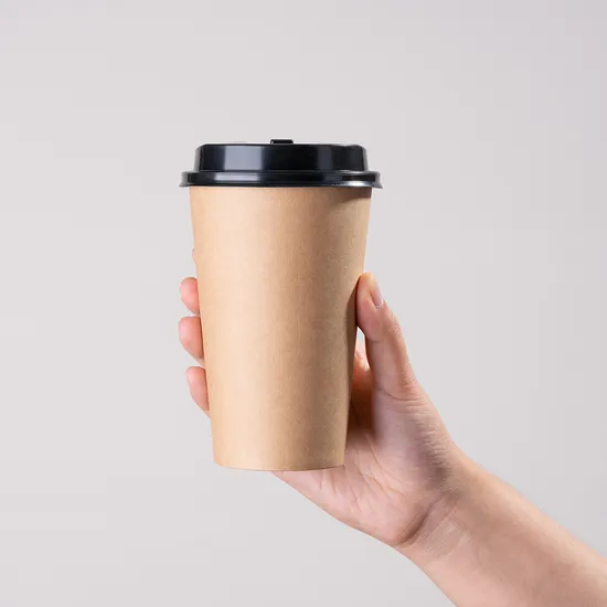 Eco Compostable Biodegradable PLA Bamboo Fiber Water Based Coffee Disposable Single Doubleripple Wall Paper Cup Custom Printed Logo Cola Juice