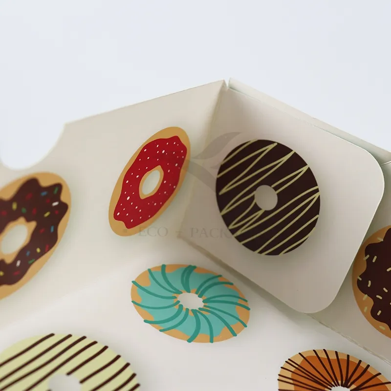 Factory Direct Sale Wholesale Personalized Luxury Customized Printed Logo Size Food Grade Disposable Packaging Macaron Cake Doughnut Sweet Cardboard Box