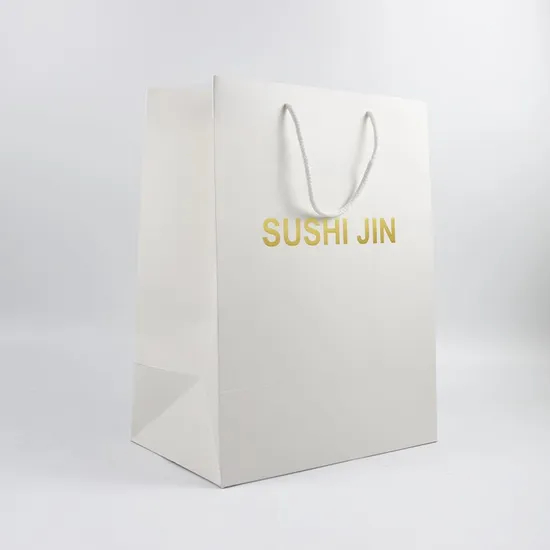 Factory Wholesale Custom Print Luxury Personalized Degradable Recyclable Shopping Gift Food Electronic Product Packaging Kraft Cardboard Paper Bag with Handle
