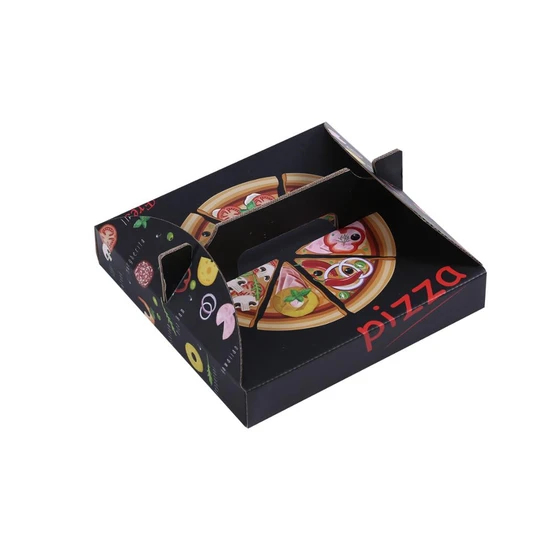 Wholesale Manufacturer Pizza Boxes Custom Printed Pizza Boxes with Handles Take Away Boxes Delivery Pizza Box