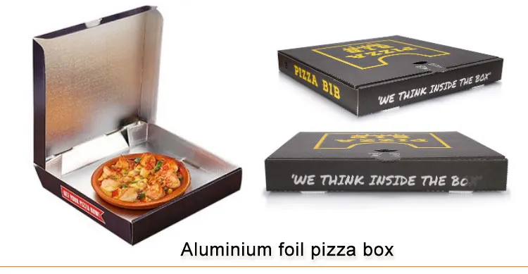 Custom Biodegradable Kraft Pizza Boxes with Logo Recyclable Take Away Food Packaging Features Embossing and Stamping Printing
