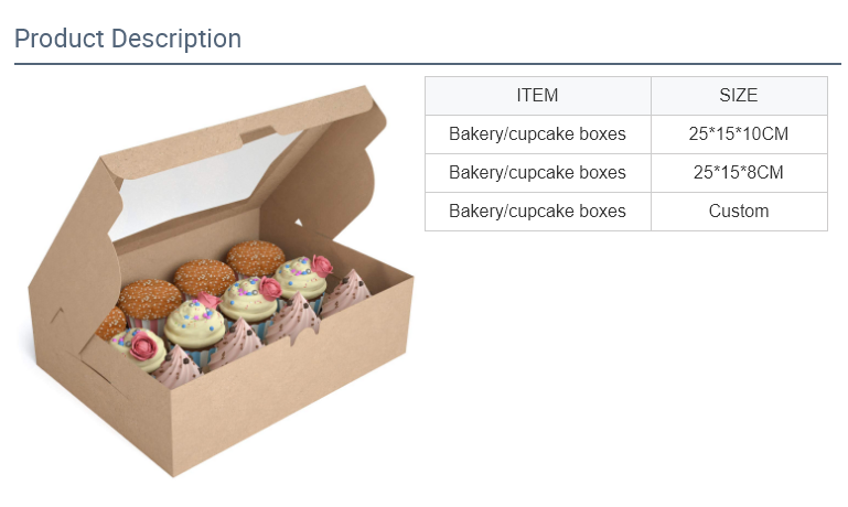 Square Disposable Portable Kraft Paper Cake Box Macaron Packaging Box with Transparent Skylight