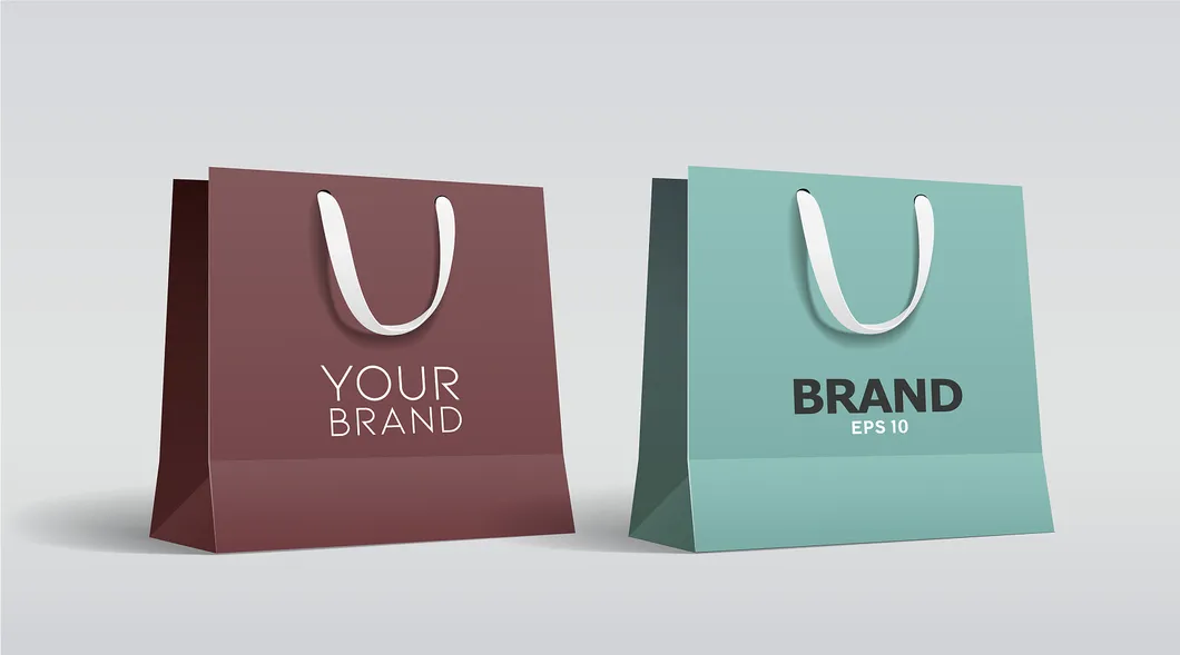 Wholesale Full Customized Logo Printed Shopping Paper Bag with Handle Brown and White Kraft Paper Bags with Your Own Logo