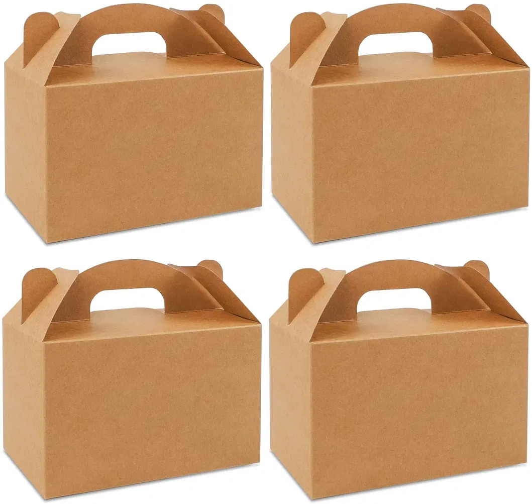 Custom Logo Size Food Paper Packaging Square Birthday Cake Box White Handle Clear Weddingtransparent Cake Box with Window