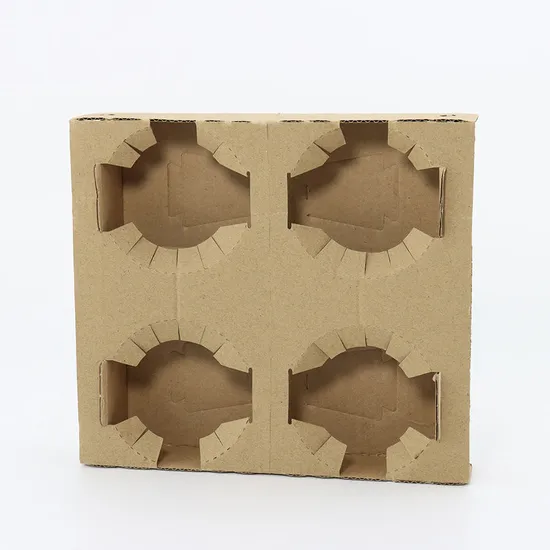 Kraft Paper Cup Holder with 2- 4 Cup Carries