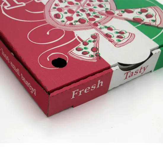 Wholesale Pizza Box Food Grade Takeaway Pizza Box Manufacturers Custom Logo Printed Pizza Box