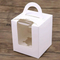 Wholesale Kraft Paper Big Transparent Window Birthday Cake Wrapper Cake Box with Handle Specification