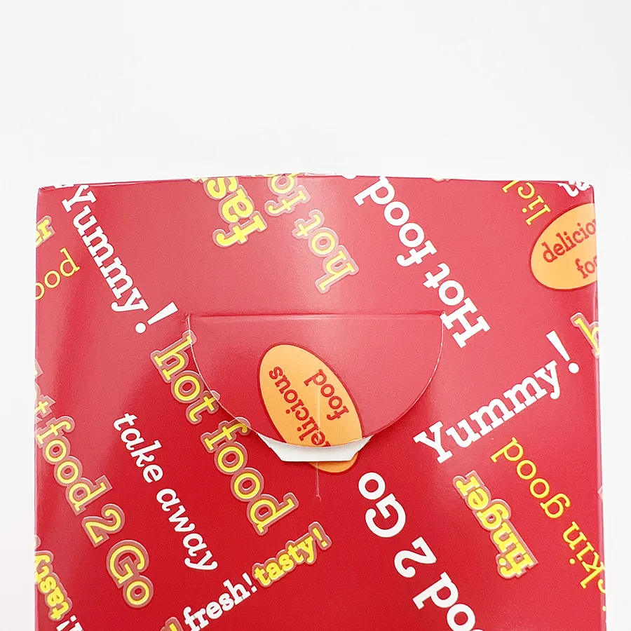 Custom Printed Eco-Friendly Popcorn Box Fried Chicken Packaging Boxes Factory Cheap Custom Shape Recyclable Paper Chip Box