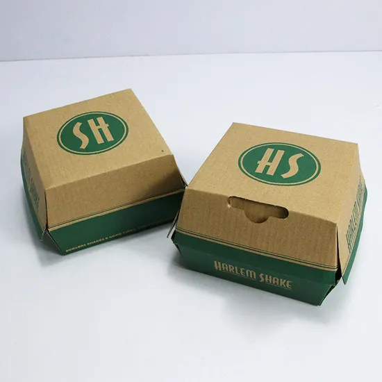Corrugated Hamburger Boxes Custom Printed Togo Boxes