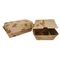 Customized Personalized Logo Brown Natural Color Food Grade Kraft Paper Box for Fried Chicken Fast Takeaway Food
