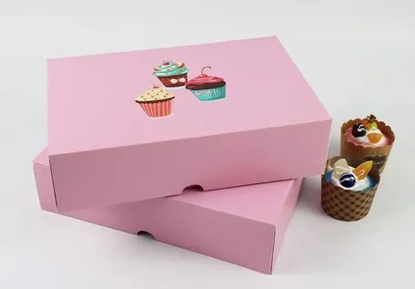 Durable and Strong Various Sizes Customized Bakery Cake Box for Corporate Event