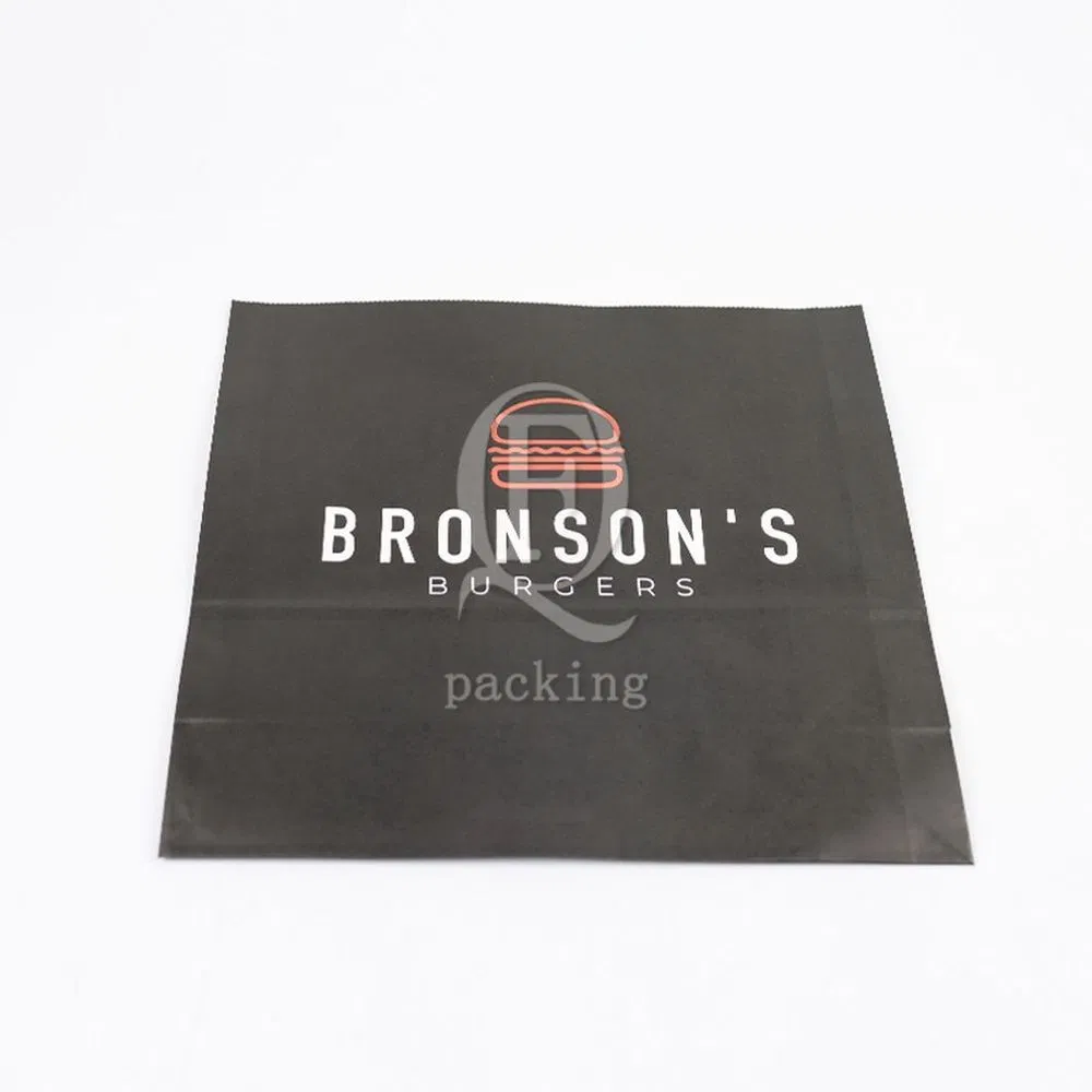 Pressure-Resistant Zipper Closure Customized Shopping Kraft Paper Bag for Catering Takeaway