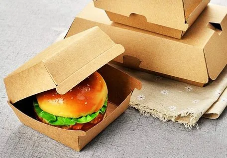 Anti-Squeeze Oil-Proof Customized Hot Dog Hamburger Burger Box for Convenience Stores