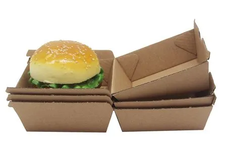 Oil-Resistant Dust-Proof Customized Takeout Hamburger Burger Box for Fast Food Restaurants
