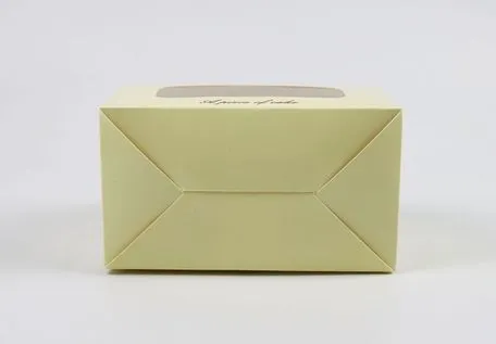 Prevent Leakage Simple Customized Rectangular Cake Packaging Box for Corporate Event