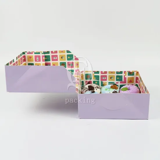 High-End Design Thickened Customized Cardboard Cake Boxes for Team-Building Activity