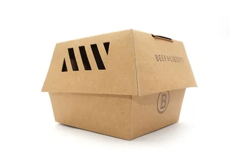 Oil-Resistant Dust-Proof Customized Paper Pulp Burger Box for Theater Viewings
