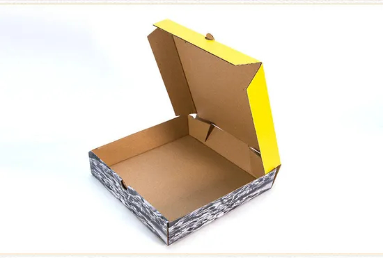 Wholesale Custom 10/12/14/16 Inch Plain Pizza Box Corrugated Carton Takeaway Cardboard Pizza Food Packaging Box with Logo
