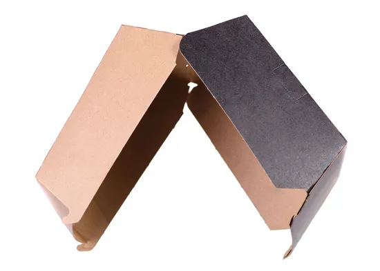 6inch Customized Logo Printing100% Compostable Paper Hamburger Box for Take Away Food