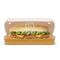 Folding Design No Deformation Customized Biodegrable Hamburger Box for Camping or Hiking