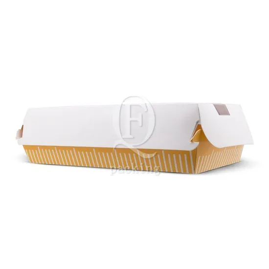 Anti-Deformation UV-Proof Customized Hamburger Gift Box for Fast Food Restaurants