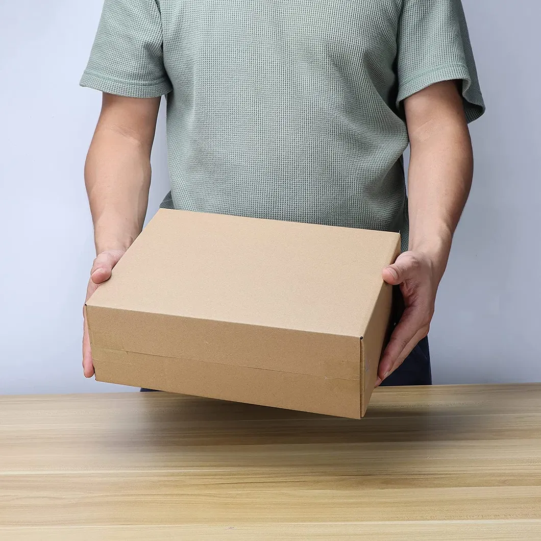 Custom Printed Boxes Packaging Shoe Flip Cover Corrugated Cardboard Shipping Box Cartoon Packging Box